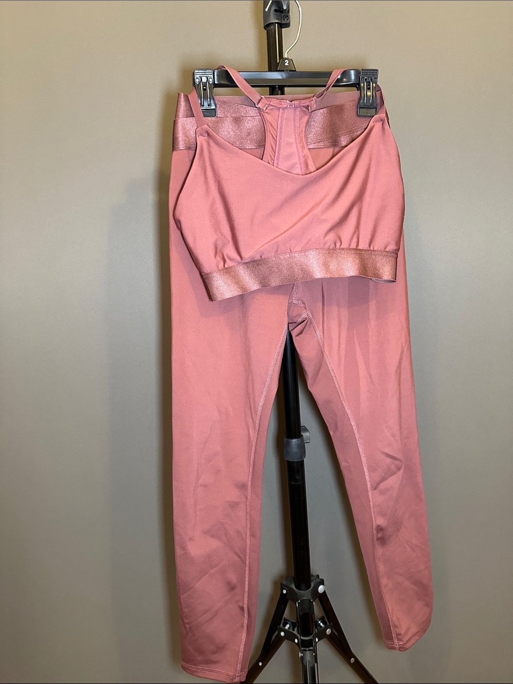 Ellie Dusty Rose Leggings & Matching Sports Bra Set